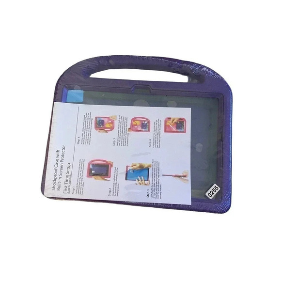Kids iPad Shockproof Case With Built-In Screen Protector Purple Brand New - Picture 1 of 2